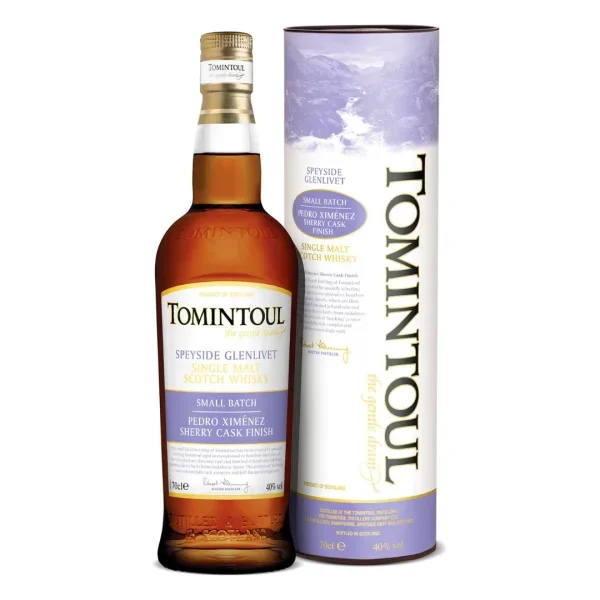 וויסקי טומינטול ספייסייד גלנליווט סינגל מאלט פדרו חימנז שרי 700 מ"ל