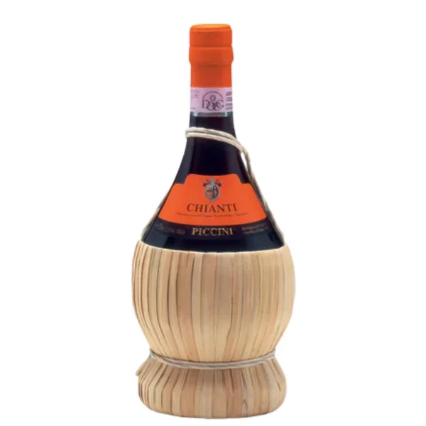 יין פיצ'יני קיאנטי כתום באריזת קש 750 מ"ל