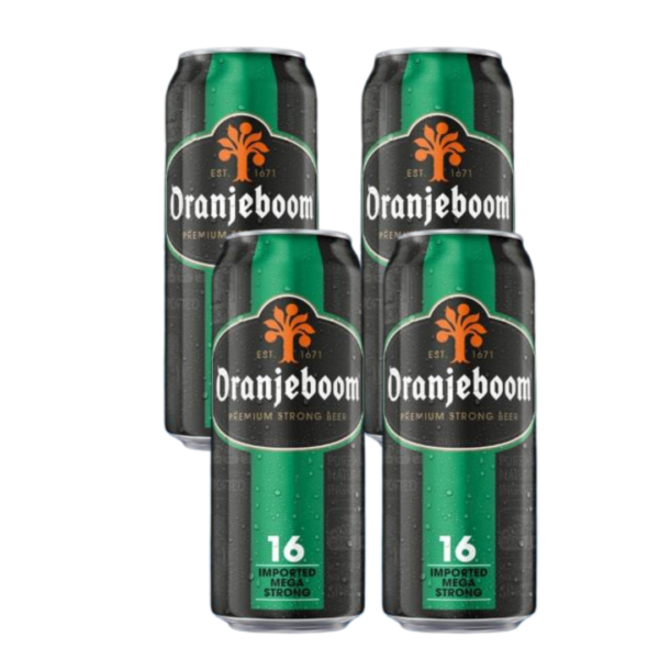 בירה אורנגבום 16% – Oranjeboom 16% Super Strong בירה אורנגבום 16% (Oranjeboom 16% Super Strong) היא אחת מבירות הלאגר החזקות ביותר בעולם, המיועדת לחובבי בירה שמחפשים חוויה עוצמתית, דומיננטית ובלתי מתפשרת. מותג אורנגבום ההולנדי, בעל היסטוריה מפוארת של מאות שנים, יצר את סדרת ה-Super Strong עבור אלו המעריכים שילוב בין מסורת ייצור אירופאית לבין ריכוז אלכוהול גבוה במיוחד שמעניק לבירה אופי ייחודי ועמוק. הבירה מאופיינת בגוף מלא מאוד ובפרופיל טעמים עשיר ומחמם. למרות אחוז האלכוהול הגבוה (16%), היא מצליחה לשמור על איזון המשלב מתיקות לתת דומיננטית עם סיומת חזקה. זוהי בירה ללגימה איטית, המציעה אלטרנטיבה מעניינת ונועזת ליינות או משקאות חריפים אחרים, ומתאימה במיוחד למי שמחפש את ה"אקסטרה" בעולם הבירה.
