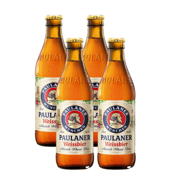 בירה פאולנר חיטה – Paulaner Hefe-Weißbier Naturtrüb בירה פאולנר חיטה (Paulaner) היא בירת החיטה הגרמנית המפורסמת והנמכרת ביותר בעולם, המיוצרת במינכן מאז שנת 1634. זוהי בירת חיטה לא מסוננת בסגנון ה"הפוויזן" (Hefeweizen) הקלאסי, המבושלת בהתאם לחוק טוהר הבירה הגרמני הנוקשה. השימוש בשמרים ייחודיים ובלתת חיטה איכותי מעניק לה את המראה המעורפל והזהוב, ואת עושר הטעמים שהפכו אותה לסמל של איכות ושל חגיגות האוקטוברפסט. ה-Paulaner Hefe-Weißbier מאופיינת באיזון מושלם בין רעננות למורכבות. זוהי בירה חיונית, מלאת חיים וקלה מאוד לשתייה, המציעה חוויה רב-חושית של ניחוחות פירותיים ומרקם קטיפתי. היא נחשבת לבחירה המועדפת על חובבי בירה בכל העולם המחפשים טעם גרמני אותנטי ובלתי מתפשר.