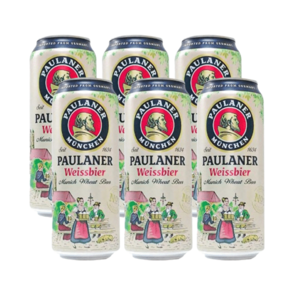 בירה פאולנר חיטה – Paulaner Hefe-Weißbier Naturtrüb בירה פאולנר חיטה (Paulaner) היא בירת החיטה הגרמנית המפורסמת והנמכרת ביותר בעולם, המיוצרת במינכן מאז שנת 1634. זוהי בירת חיטה לא מסוננת בסגנון ה"הפוויזן" (Hefeweizen) הקלאסי, המבושלת בהתאם לחוק טוהר הבירה הגרמני הנוקשה. השימוש בשמרים ייחודיים ובלתת חיטה איכותי מעניק לה את המראה המעורפל והזהוב, ואת עושר הטעמים שהפכו אותה לסמל של איכות ושל חגיגות האוקטוברפסט. ה-Paulaner Hefe-Weißbier מאופיינת באיזון מושלם בין רעננות למורכבות. זוהי בירה חיונית, מלאת חיים וקלה מאוד לשתייה, המציעה חוויה רב-חושית של ניחוחות פירותיים ומרקם קטיפתי. היא נחשבת לבחירה המועדפת על חובבי בירה בכל העולם המחפשים טעם גרמני אותנטי ובלתי מתפשר.
