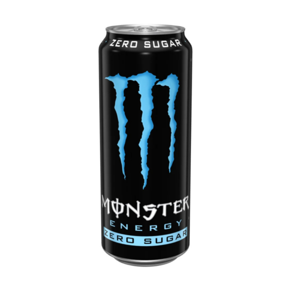 הגרסה המרעננת והקלילה לטעם האייקוני מבית Monster Energy: משקה אנרגיה מוגז בגרסת Zero Sugar (המוכרת עם הטפרים הכחולים), המציע טעם פירותי-הדרי עדין, מתקתק ומרענן במיוחד עם סיומת חלקה וקריספית – וכל זה ללא סוכר וללא קלוריות מיותרות. פחית 500 מ"ל גדולה ומעוצבת – הפתרון המושלם לקבלת בוסט חזק של פוקוס, חדות ואנרגיה מתפרצת במהלך יום עבודה עמוס, שעות לימודים ארוכות, נהיגה בלילה או לפני אימון ספורטיבי אינטנסיבי. מומלץ להגשה צוננת במיוחד הישר מהמקרר עם קוביות קרח, ומתאים מצוין כמיקסר תוסס וקליל לערבוב קוקטיילים ושילוב לצד משקאות אלכוהוליים במסיבות. ללא סוכר (Zero Sugar): חוויית שתייה מרעננת ומרווה באפס סוכר ובמינימום קלוריות. בוסט אנרגיה עוצמתי: מועשר בטאורין, קפאין, ל-קרניטין, ג'ינסנג וויטמינים מקבוצת B לריכוז וערנות. מעולה למיקסולוגיה: בסיס פופולרי וקליל לשילוב בקוקטיילים, צ'ייסרים ומסיבות.